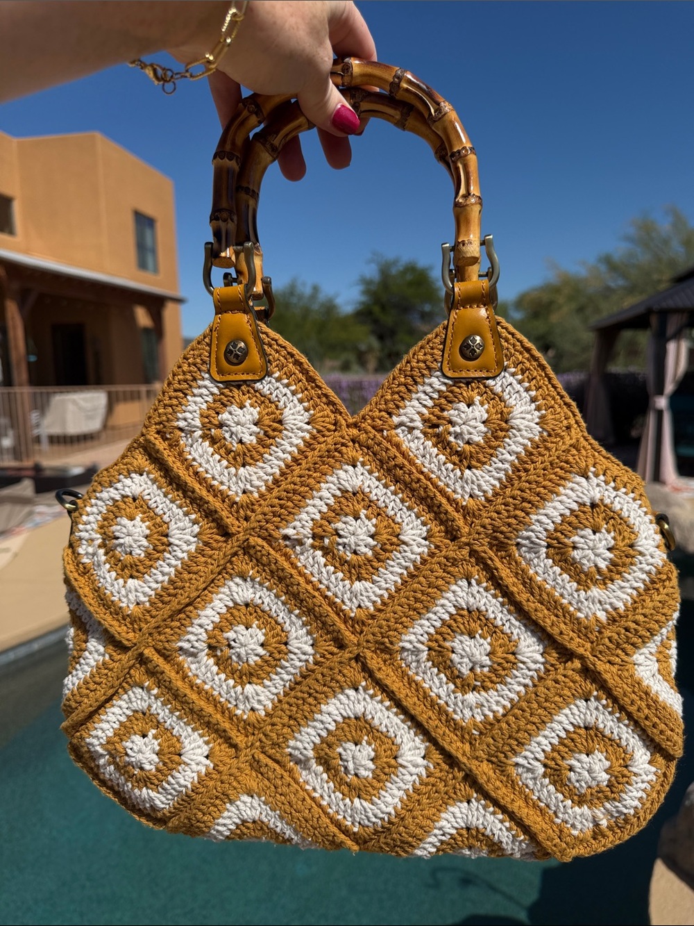 Patricia Nash Delphi Crochet Crossbody